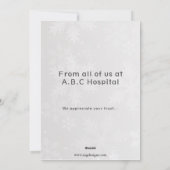 medische kerstkaarten feestdagenkaart (Achterkant)