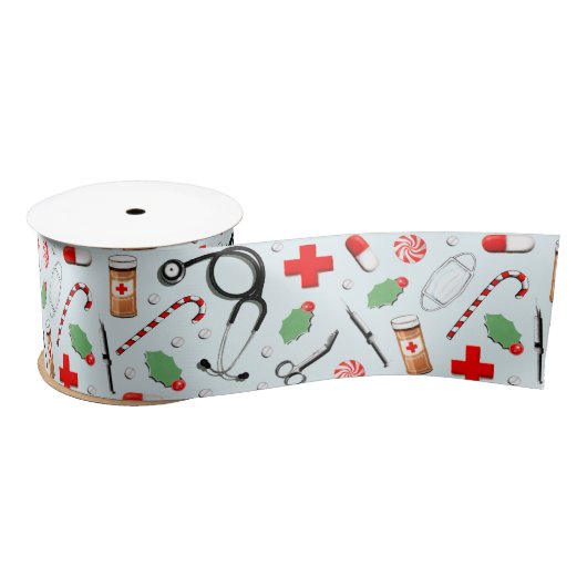 Medische Kerstvakantie cadeau Satijnen Lint (Spoel)