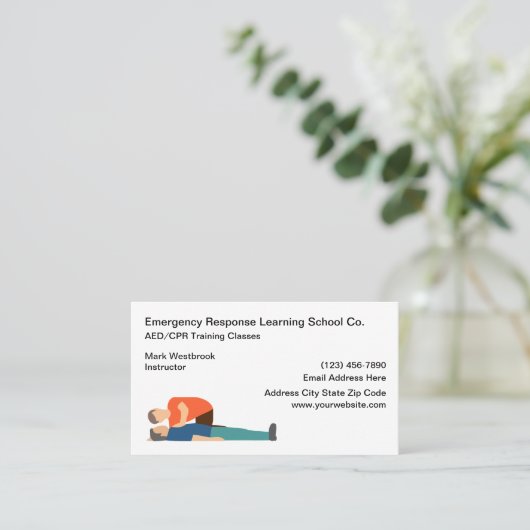 Medische klassen voor respons in noodgevallen visitekaartje (Staand voorkant)