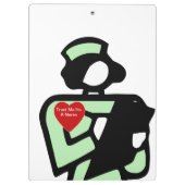 Medische Klemborden met verpleegthema (Achterkant)