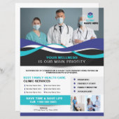Medische kliniekdienst Flyer Sjabloon (Voorkant / Achterkant)