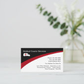 Medische koeriersdiensten visitekaartje (Staand voorkant)