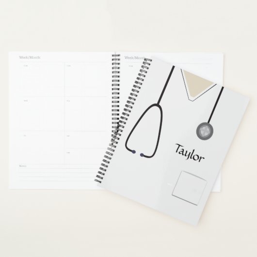 Medische krabben Neurse Doctor White Planner (Display)