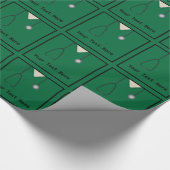 Medische kruiden Doctor Nurse Donkergroene omloop Cadeaupapier (Hoek)