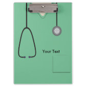 Medische kruiden Doctor Nurse Light Green Cliboard Klembord (Voorkant)