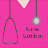 Medische kruiden Eenvormig, warm roze Sticker (Voorkant)