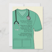 Medische kruiden Groene Afstuderen Uitnodiging (Voorkant)