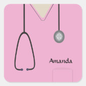 Medische kruiden Roze Sticker (Voorkant)