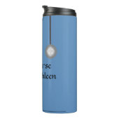 Medische kruiden Uniform Blauw Thermosbeker (Geroteerd rechts)