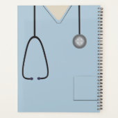 Medische kruiden verpleegkundige Light Blue Planne Planner (Achterkant)
