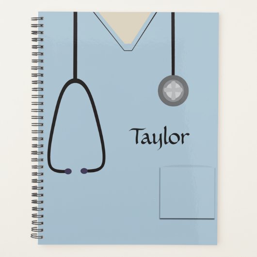 Medische kruiden verpleegkundige Light Blue Planne Planner (Voorkant)
