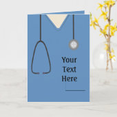 Medische kruiden Verpleegkundigen Blauw Aangepast Kaart (Gele Bloem)