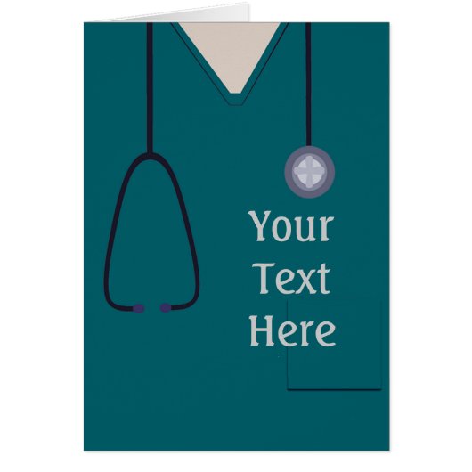 Medische kruiden Verpleegkundigen Blauwgroen Aange (Voorkant)