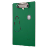 Medische kruiden verpleegkundigen, donkergroen kle klembord (Links)