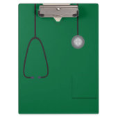 Medische kruiden verpleegkundigen, donkergroen kle klembord (Voorkant)