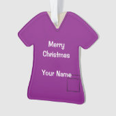 Medische kruiden Verpleegkundigen Kerstarts Paars  Ornament (voorkant)