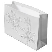 Medische kruiden White Snowflake Lg Gift Bag Groot Cadeauzakje (Achterkant Gekanteld)