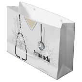 Medische kruiden White Snowflake Lg Gift Bag Groot Cadeauzakje (Voorkant Gekanteld)