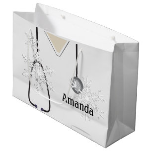 Medische kruiden White Snowflake Lg Gift Bag Groot Cadeauzakje