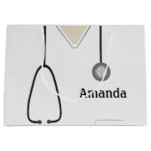 Medische kruiden Witte lg Gift Bag Large Cadeautasje (Voorkant)