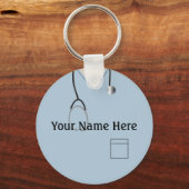 Medische kruiden Zuster Doctor Light Blue Sleutelh Sleutelhanger (Voorkant)