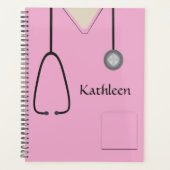 Medische kruiden Zuster Doctor Roze Planner (Voorkant)