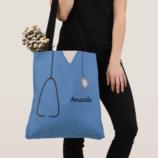 Medische kruiden Zuurblauw AOPM Tote Bag (Dichtbij)