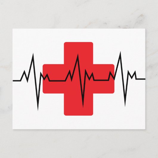 Medische kruising briefkaart (Voorkant)