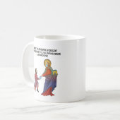 Medische kunstmemen - gezichtsmasker koffiemok (Voorkant links)