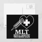 MEDISCHE LAB TECH LOGO BRIEFKAART (Voorkant / Achterkant)