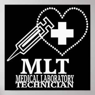 MEDISCHE LABORATORIUMTECH LOGO VOOR MEDISCHE HARTS POSTER