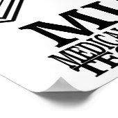 MEDISCHE LABORATORIUMTECH LOGO VOOR MEDISCHE HARTS POSTER (Hoek)