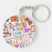 Medische Laboratoriumwetenschapper Lab Week Sleutelhanger (Achterkant)
