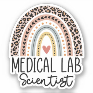 Medische laboratoriumwetenschapper MLS Regenboog Sticker