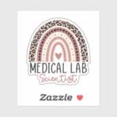Medische laboratoriumwetenschapper MLS Regenboog Sticker (Vel)