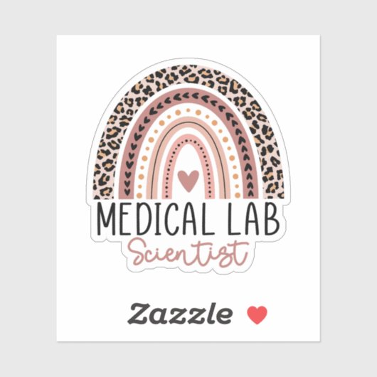 Medische laboratoriumwetenschapper MLS Regenboog Sticker (Vel)