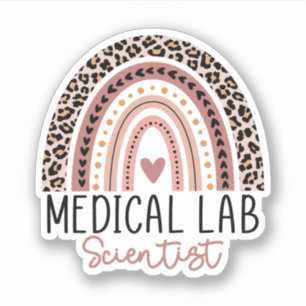 Medische laboratoriumwetenschapper MLS Regenboog Sticker