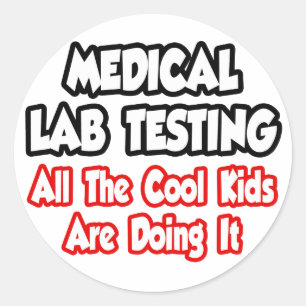 Medische labtests...Alle Kinderen Ronde Sticker