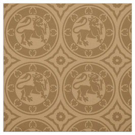 Medische leeuwen, verbrande karamel stof