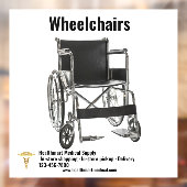 Medische leveringswinkel rolstoel groot aanpassen raamsticker (Vel 2)