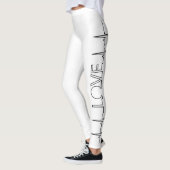 Medische Liefde Hartslag Verpleegster Leuke Valent Leggings (Links)