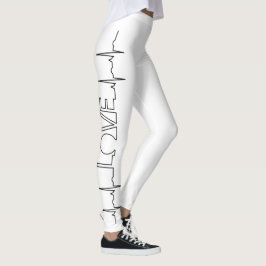 Medische Liefde Hartslag Verpleegster Leuke Valent Leggings