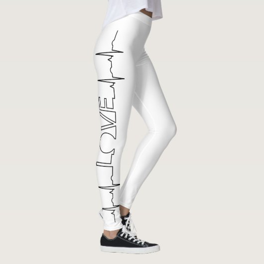 Medische Liefde Hartslag Verpleegster Leuke Valent Leggings (Rechts)