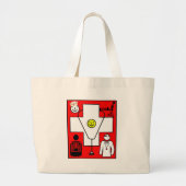 MEDISCHE LOGO GROTE TOTE BAG (Voorkant)