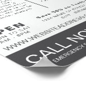 Medische Logo, tandheelkunde, tandheelkundige Adve Poster (Hoek)