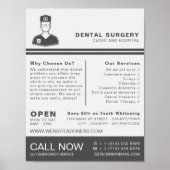 Medische Logo, tandheelkunde, tandheelkundige Adve Poster (Voorkant)