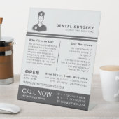 Medische Logo, tandheelkunde, tandheelkundige Adve Reclamebord Met Voetstuk (Insitu)