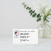 Medische loopbaan in medische verzorger visitekaartje (Staand voorkant)