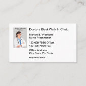 Medische loopbaan in medische verzorger visitekaartje (Voorkant)