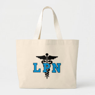 Medische LPN-symbool Grote Tote Bag